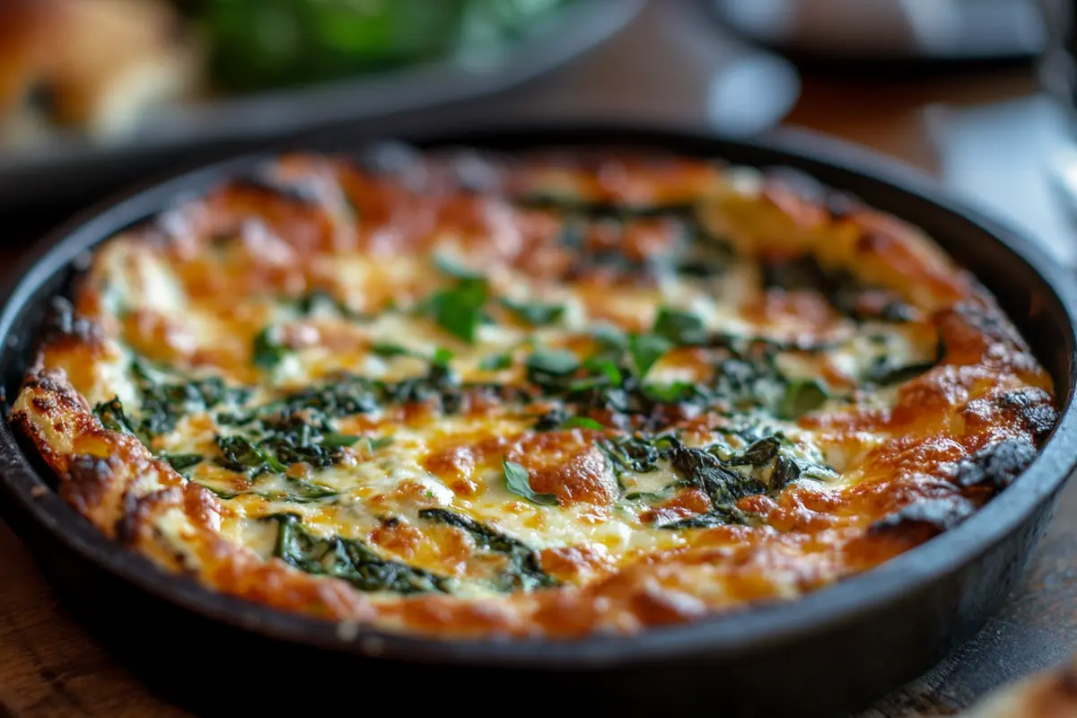 Bowl of the Best Spinach Dip Ever on a table