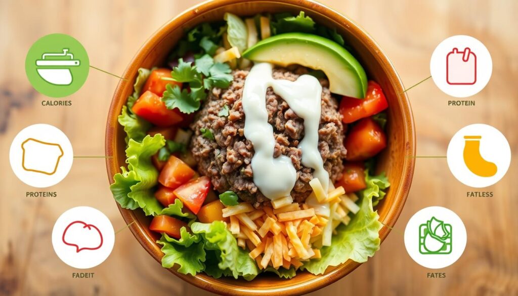 Burger Bowl Nutritional Breakdown