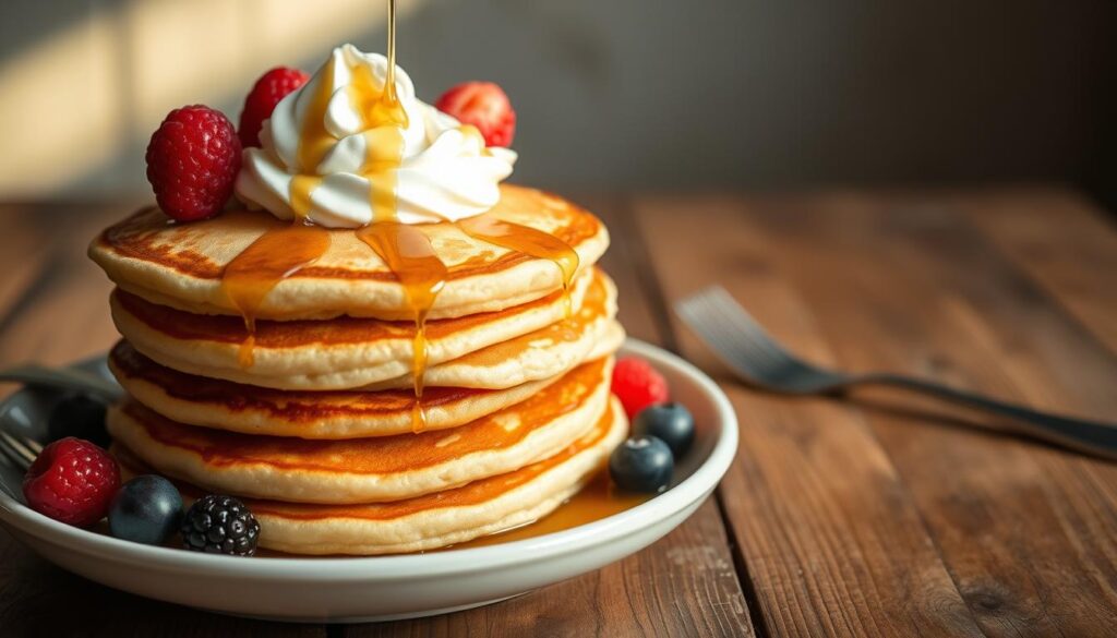 Fluffy Sourdough Pancakes