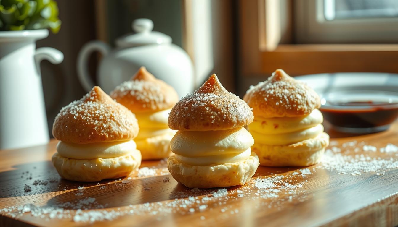 How long to thaw frozen cream puffs?