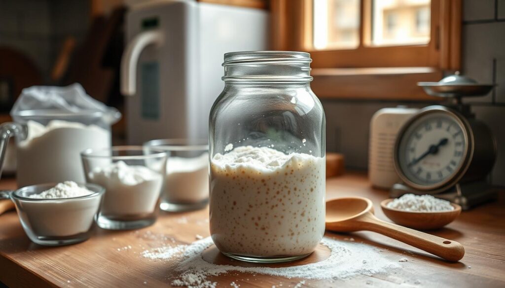 Sourdough Starter Feeding Process