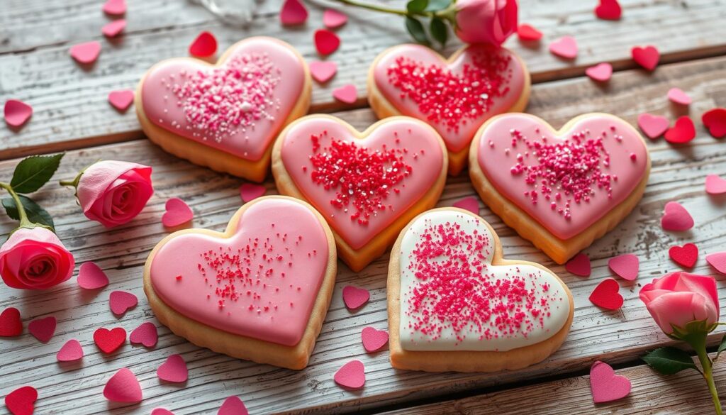 Valentine's Day Heart-Shaped Cookies