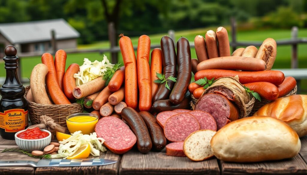 What is a German beef sausage called?