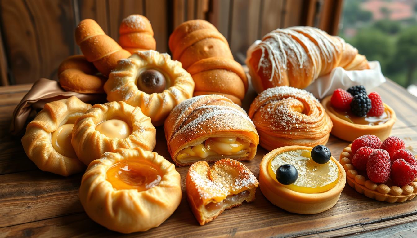 What is a typical Italian breakfast pastry?