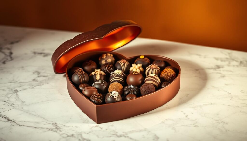 valentine day chocolate box