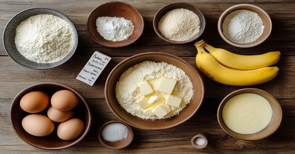 A rich, moist Banana Pudding Pound Cake bursting with creamy pudding flavor — a classic Southern favorite made easy and irresistible. 2 Banana Pudding Pound Cake topped with fresh banana slices and creamy pudding