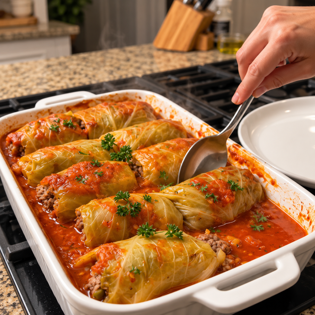 Classic Stuffed Cabbage Rolls (Golubtsi) 8 Roules de chou farcis a la tomate 2