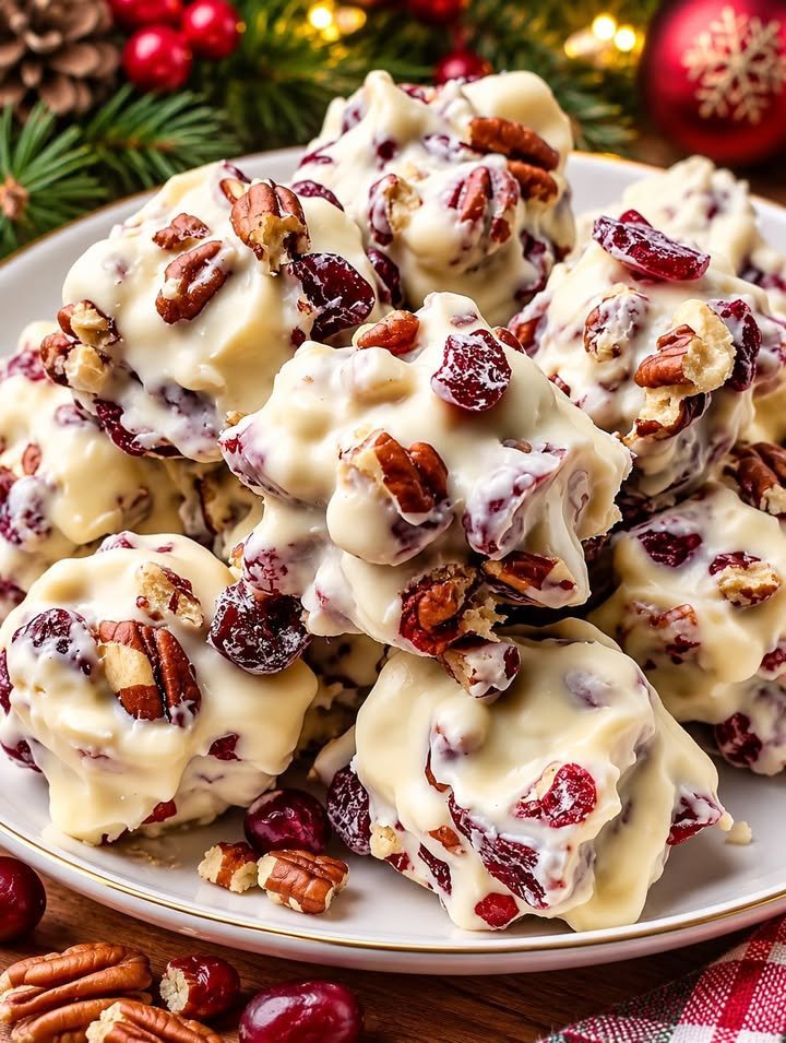 Christmas White Chocolate Cranberry Pecan Candy 6 Christmas White Chocolate Cranberry Pecan Candy