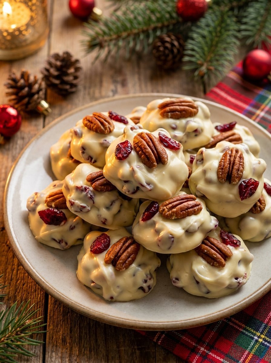 Christmas White Chocolate Cranberry Pecan Candy 8 Christmas White Chocolate Cranberry Pecan Candy
