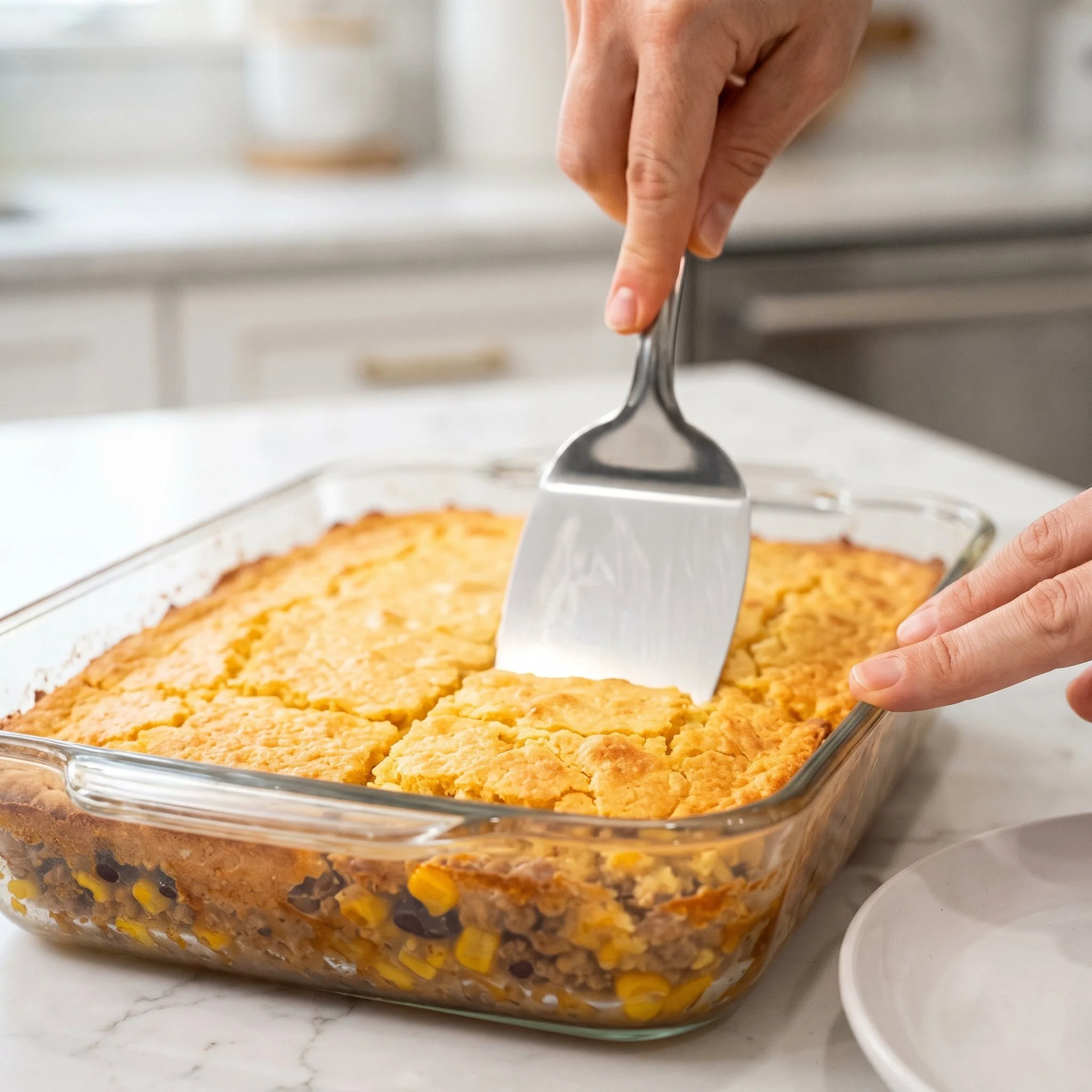 Easy One-Pan Ground Beef Cornbread 7 Easy One-Pan Ground Beef Cornbread Cowboy Casserole Recipe